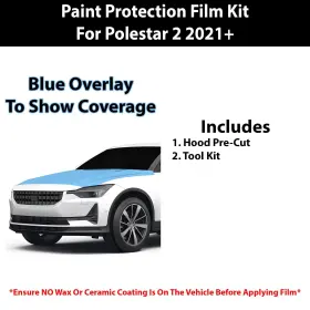 Tpu-star2-hood Clearsurface Pre Cut Paint Protection Film Clear Bra Ppf Kit For Polestar 2 2021 #2