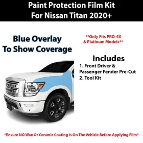 Tpu-ttan4x-fndr Clearsurface Pre Cut Paint Protection Film Clear Bra Ppf Kit For Nissan Titan Pro 2020 #2