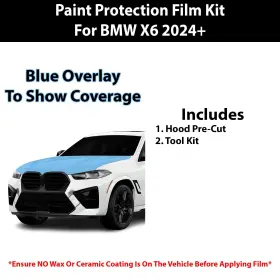 Tpu-x6m60i-hood Clearsurface Pre Cut Hood Paint Protection Film Clear Bra Ppf Kit For Bmw X6 2024 #2