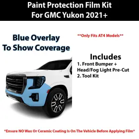 Tpu-yukat4-bump Clearsurface Pre Cut Paint Protection Film Clear Bra Ppf Kit For Gmc Yukon 2021 #2