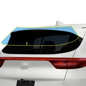Wpf-spt20-rear Clearsurface Pre Cut For Kia Sportage 2017-2022 Rear Windshield Protection Clear Bra Film