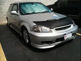 0668l Cobra Auto Accessories Car Bonnet Mask Hood Bra Fits Honda Civic 1999 2000 99 00 Ek