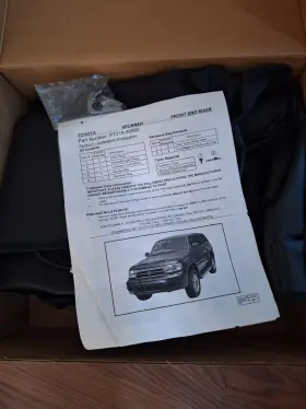Colgan Custom 086086833077 Toyota Genuine Parts Front End Mask Bra 2pc. Fits 4runner 1998 Issue Date