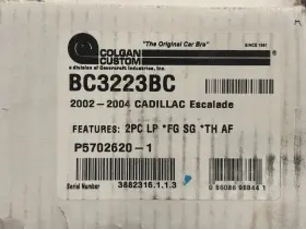 Colgan Custom Bc3223bc 2002-2004 Escalade - 2 Piece Original Full Front End Bra