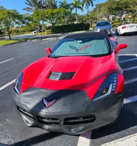 Bc3274bca Colgan Custom Front End Mask Bra Fits Chevy C7 Corvette Base 2014-2019 Carbon Fiber
