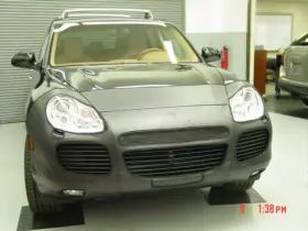 Bc3900bca Colgan Custom Front End Mask Bra 2pc. Fits Porsche Cayenne Turbo 2003-2006 With License