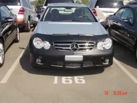 Colgan Custom Bc4275bcb Front End Mask Bra 2pc. Fits Mercedes-benz Clk550 07 08 09 Without Lic. Plate