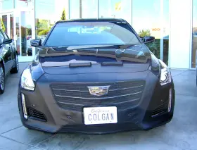 Colgan Custom Bc5652bcb Front End Mask Bra 2pc.fits Cadillac Cts Turbo 2014-2019 With Licen And Sensor