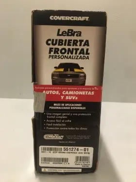 551274-01 Covercraft 081231001257 Lebra Custom Front End Cover Jeep Grand Cherokee Exc Srt8 #2
