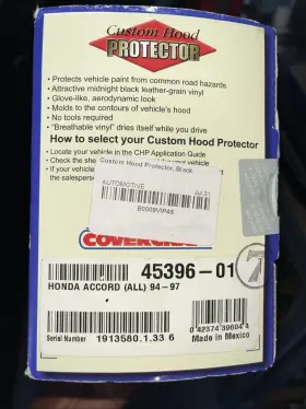 45396-01 Covercraft Lebra Custom Hood Protector For 1994-1997 Honda Accord