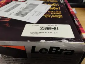 55660-01 Covercraft Lebra Custom Front End Cover For 98-2000 Ford Contour Nos New In Box #2