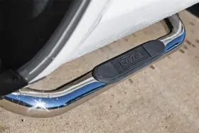 Dz371233 Dee Zee Nerf Bar With Step Pads 3 Inch Round Bent Polished #3