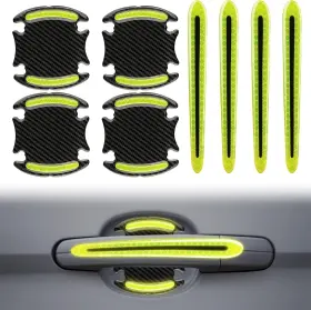 Dralo 769974993632 8 Pieces Reflective Car Sticker Set Door Bowl Warning