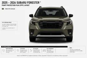 East Coast Reproductions 500004409 2025 - 2026 Subaru Forester 8.5 Mil Ppf Paint Protection Film Clear Bra Front