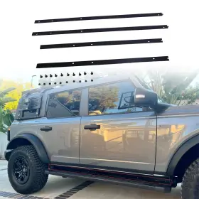 Bac1121 Eeverglow Pinch Weld Cover Fit For Ford Bronco 4-door 2021-2024 Trail Armor Rocker Panels