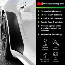 992sg-pwf Euro Motorspeed 2019-25 Porsche 992 911 Matte Black Stone Guard Set - 3m Protection Film Series