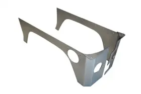 Evo-1070-2d Evo Manufacturing Mfg For Jeep Jk Rear Rockskin Corners 07-18 Wrangler 2 Door Raw Steel