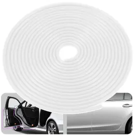Do8865568855744 Eytool Car Door Protectors Edge Guards 16ft 5m Trim White