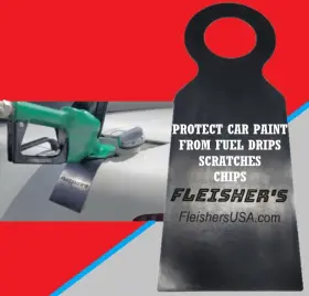 Fleishers 198168986608 Gas Cap Bib - Paint Savior Fuel Filler Spill Guard Black