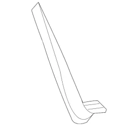 1l2z-84280a02-ca Ford Genuine Lower Molding 1l2z-84280a02-ca Ford Genuine Lower Molding