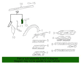 3l5z-99292a23-aaa Ford Genuine Stone Guard #2