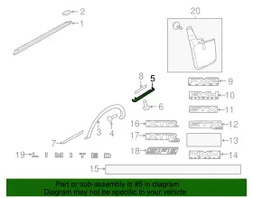 5l3z-99292a23-aaa Ford Genuine Lower Deflector #2