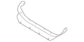 9c3z-8327-b Ford Genuine 2008-2010 F-350 Super Duty Radiator Support Air Deflector 9c3z8327b