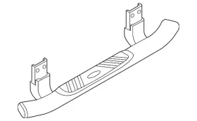 4c3z-16450-gaa Ford Accessories Genuine Step Bars - 5 Inch Black Aluminum Reg Cab