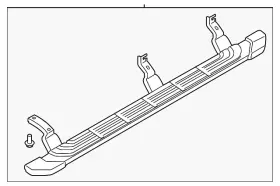 Kb3z-16450-cc Ford Accessories Genuine 5-inch Angular Step Bars - Painted Black #2