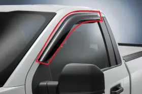 Fl3z18246a Ford New Oem 2015-2025 F-series Regular Cab Window Vent Shades Rain Guards Black