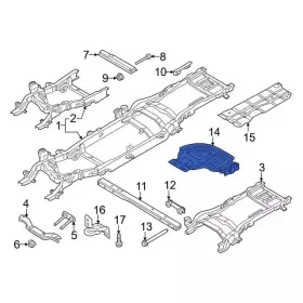 Jc3z-7e063-a Ford Genuine Skid Plate