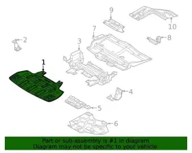 Jl1z-5d032-b Ford New Oem Front Bumper Skid Plate Expedition 2018-2021 #3