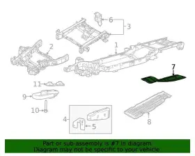 Jl3z-7e063-a Ford New Oem Powertrain Skid Plate Rear F-150 2021-2023 #3