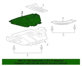 Kb3z-5d032-a Ford New Oe Front End Powertrain Skid Plate Ranger 2019-2023 #3