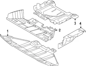 Mb3z-5d032-k Ford Genuine Skid Plate