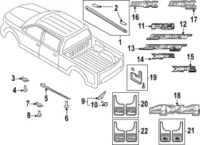 Ml3z-99292a23-ca Ford Genuine Stone Guard