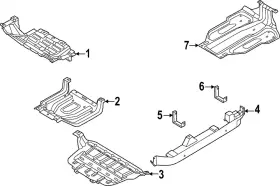 Nl3z-5d032-c Ford Genuine Front Shield