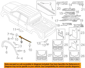 Fl3z-99292a22-aa Ford Oem 15-18 F-150 Exterior-pick Up Box-rear Deflector Right Fl3z99292a22aa