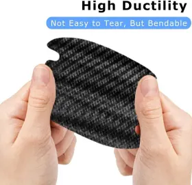 Ga-0103 Ftd-ga 16pack Car Door Handle Protector - Black Carbon Universal Size 16pcs #3