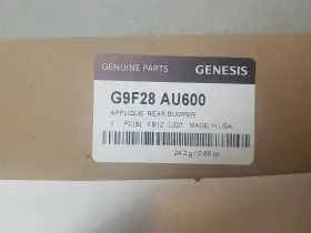 G9f28-au600 Genesis 2019-2025 G70 Rear Bumper Protector Film New Oem G9f28 Au600