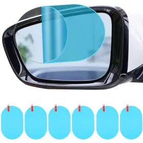 Qiche-fangshuitie-2pac Gerrit Car Rearview Mirror Film 5.9 Inch X3.9 Hd Nano Waterproof Rainproof Transparency