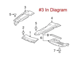 15877073 Gm New Oem Front Right Engine Bay Sight Shield Cadillac Sts 2005-2011 #3