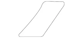 15952189 Gm Genuine Rear Driver Side Wheel Opening Flare Protector #2