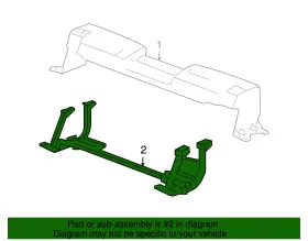 20939828 Gm Genuine Front Bumper Impact Bar Skid Plate #3