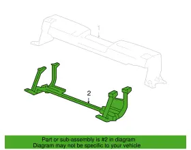 20939829 Gm Genuine Front Bumper Impact Bar Skid Plate #2