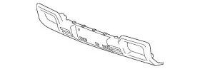 22902312 Gm Genuine Plate Asm-frt Bpr Imp Bar Skid Anthracite #2
