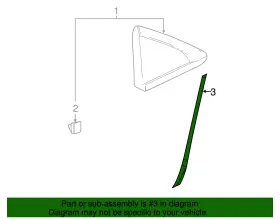 22907772 Gm Genuine Passenger Side Rocker Panel Rear Molding Protector #2