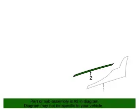 23165424 Gm Genuine Driver Side Rocker Panel Rear Molding Protector #3