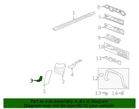 23420153 Gm Genuine Driver Side Pickup Box Paint Protector #2