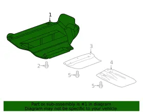 23488327 Gm Genuine Underbody Splash Shield #2